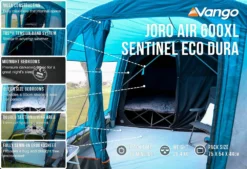 Vango Airbeam Vango Joro Air 600xl Dura Tent (2023) -Vango Camping Shop joro air 650xl sentinel eco dura low res