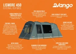 Vango Lismore 450 Poled Tent Package (2023) 11 Vango Lismore 450 Poled Tent Package (2023) -Vango Camping Shop lismore 450 infographic
