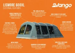 Vango Lismore 600XL Poled Tent Package (2023) 10 Vango Lismore 600XL Poled Tent Package (2023) -Vango Camping Shop lismore 600xl infographic
