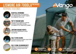 Vango Airbeam Vango Lismore Air 700DLX Tent Package (2023) 15 Vango Airbeam Vango Lismore Air 700DLX Tent Package (2023) -Vango Camping Shop lismore air 700dlx package2