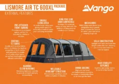 Vango Airbeam Vango Lismore Air TC 600XL Tent Package (2023) 17 Vango Airbeam Vango Lismore Air TC 600XL Tent Package (2023) -Vango Camping Shop lismore air tc 600xl package