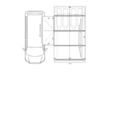 Outdoor Revolution Movelite T4E PC Midline Awning (220-255cm) (2023) -Vango Camping Shop movelite t4e floor1 1
