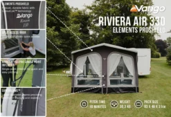 Vango Airbeam Vango Riviera Air 390 Elements ProShield Caravan Awning (2023) -Vango Camping Shop riviera air 330 eps 1