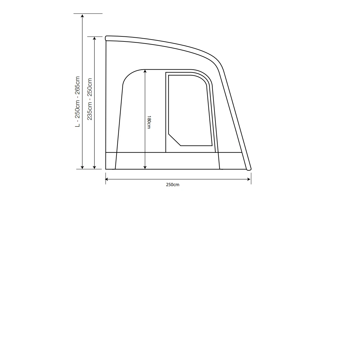 Outdoor Revolution Sportlite Air 320L Motorhome Awning (250 - 265cm) 7 Outdoor Revolution Sportlite Air 320L Motorhome Awning (250 - 265cm) - Image 7
