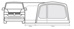 Outdoor Revolution Movelite T3E High Awning (255-305cm) (2022) -Vango Camping Shop t3e floor3 1