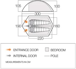 Vango Blade 200 Tent (2022) 9 Vango Blade 200 Tent (2022) -Vango Camping Shop vango 2019 tents floorplan blade pro 200