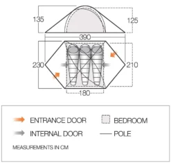 Vango Halo 300 Tent (2022) 7 Vango Halo 300 Tent (2022) -Vango Camping Shop vango 2020 tents floorplan halo pro 300