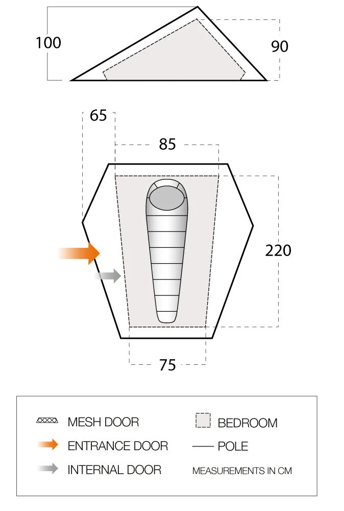 Vango Heddon 100 Tent (2022) 3 Vango Heddon 100 Tent (2022) - Image 3