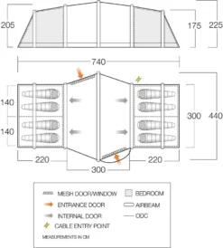 Vango Airbeam Vango Vesta Air 850xl Tent (2023) Bundle 20 Vango Airbeam Vango Vesta Air 850xl Tent (2023) Bundle -Vango Camping Shop vango 2022 tents floorplan vesta air 850xl