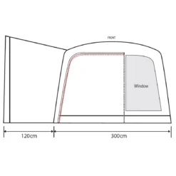 Outdoor Revolution Voyager Air Drive Away Awning (180-240cm) -Vango Camping Shop voyager2